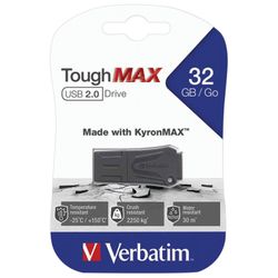 VERBATIM / 32 GB ToughMAX Flash Drive, USB 2.0, black