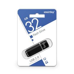 SMARTBUY / Flash Drive 32 GB, Quartz, USB 2.0, Black