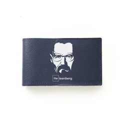 Porte-cartes de visite "Heisenberg" bleu