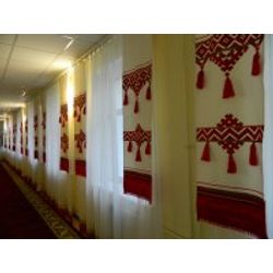 Curtains and bedding sets with embroidery: duvet covers, pillowcases, sheets