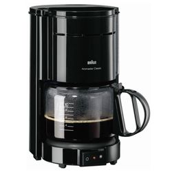 Coffee maker drip BRAUN KF47/1, 1000 watt, volume 1.3 liters, auto-disconnection, black