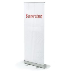 Stand mobile for banner "Rollscreen 2(80)," the size of the advertising field 800х2000 mm, aluminium