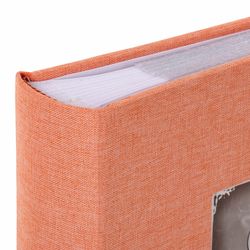Photo album BRAUBERG "Peach" for 200 photos 10x15 cm, fabric, peach