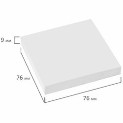STAFF / Self-adhesive block (stickers), 76x76 mm, 100 sheets, white