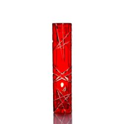 Гусевской Хрустальный завод / Crystal vase "Consul" high red