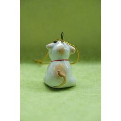 Ярославская майолика / Christmas toy "Mini lady", 4 pieces