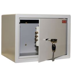 Bürotresor (Möbel) in Leichtbauweise AIKO "T23", 230х300х250 mm, 5,5 kg, Schlüsselschloss, Befestigung an Wand, Boden
