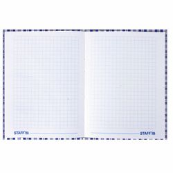 STAFF / Notebook "Scotch" SMALL FORMAT 80 sheets A6, 110х147 mm, hardcover, laminated cover, cage