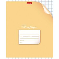 HATBER / Notebook 12 sh. cage, cardboard cover, "With a corner" / 20 pcs.