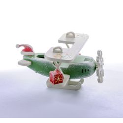 Toy Christmas tree "Plane Biplan" 6017 Santa Winter