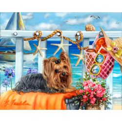 Опт-картина / Painting by numbers 40x50 York on the shore