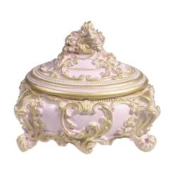 Ремеко / Decorative item "Box" (pink color) L16W13H14cm