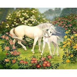 Опт-картина / Cross-stitch Unicorns