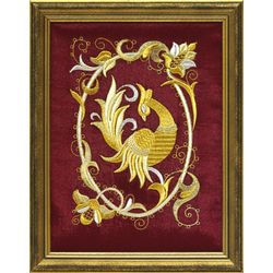 Торжокские золотошвеи / Panel "Pava Bird"