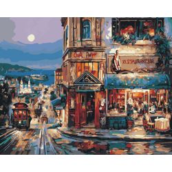 Опт-картина / Painting por números 40x50 Evening of San Francisco