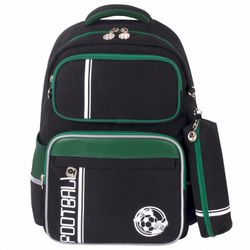 ЮНЛАНДИЯ / Backpack UNLANDIA COMPLETE, with pencil case included, ergo-back, "Football", 42x29x14 cm, 229975