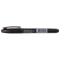 The marker is a permanent (indelible) BRAUBERG bilateral, BLACK, round tip 2-4 mm