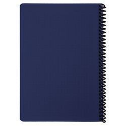 BRAUBERG / Notebook A5, 80 sheets, "Metropolis", plastic spiral, cage, plastic cover, BLUE / 12 pcs.