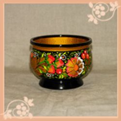 Serving cup - painted on gold