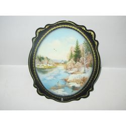 Сувениры из Н.Тагила / Souvenirs from N. Tagil / Tray "Subject painting. Spring No. 1", 30x25 cm