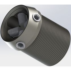 The adapter is threaded under the pyramid length 50 mm