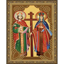 Опт-картина / Diamond mosaic 20x30 Icon of Peter and Fevronya