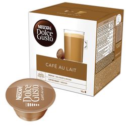 NESCAFE / Capsules for Dolce Gusto "Cafe au lait" coffee machines, natural coffee with milk, 16 pcs. x 10 g