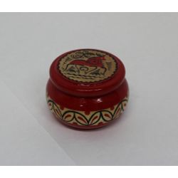 Беломорские узоры / The box is wooden "Mezenskaya Rospis" 6 cm