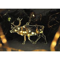 Ленивые Бобры / Lazy Beavers / Mirror Christmas tree toy "Reindeer"