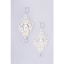 Lace earrings "Cleopatra" white