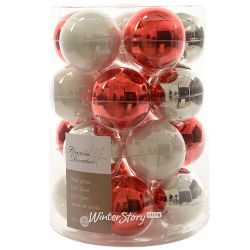 Kaemingk / Collezione di palline di vetro Winter Berry 6 cm, 20 pz