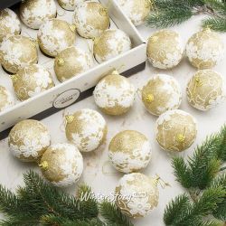 Kaemingk / Set of Christmas balls Alessandria 8 cm, 12 pcs