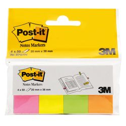 Bookmark adhesive POST-IT, paper, 20 mm, 4 colors x 50 PCs.