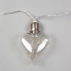 Luazon Lighting / Garland "Thread", 3 m with attachments "Light bulbs of the heart"