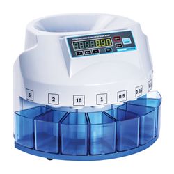 Coin counter-sorter DORS CT 3010, 330 coins / min., Loading 2000 coins, 8 receiving trays