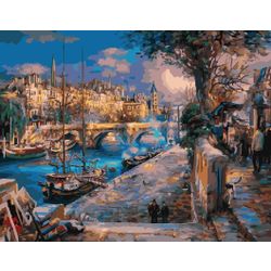 ВанГогВоМне / VanGogVoMne / Paint by number "Romantic Venice" 40x50 cm