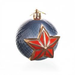 Фарфоровая мануфактура / Christmas tree toy "Ball-star"