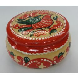 Беломорские узоры / Scatola di legno "Dipinto di Severodvinsk con un uccello" 10 cm
