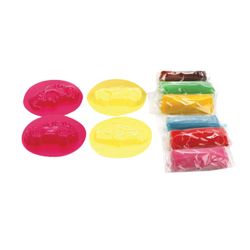 Set for making shapes from dough PLASTISHKA "cars", modeling dough, molds, LORI
