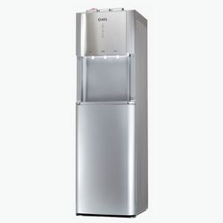 AEL LD-AEL-811a water cooler, floor, WATER/GREEN ELAND, bottle bottom, 3 taps, silver, 00274