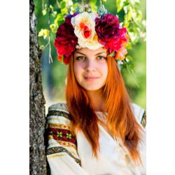 Русский народный костюм  / Wreath "Spring", 10 cm