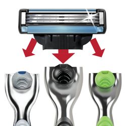 Replacement shaving cassettes 8 pcs. GILLETTE "Mach3" for men