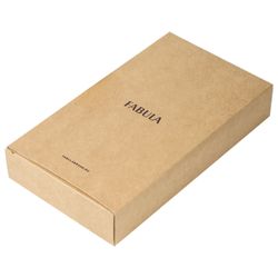 Passport cover FABULA "Blackwood", genuine leather, contrast stitching, black