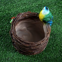 Хорошие сувениры / Figured pots "Wicker with a tit" 14x19 cm