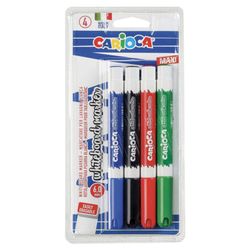 Beyaz tahta kalemleri CARIOCA, 4 COLOR SET, 6 mm uç, İtalya