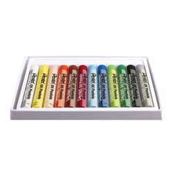 Oil pastels art PENTEL "Oil Pastels", 12 colors circular cardboard packaging