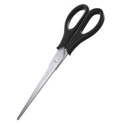 Scissors ERICH KRAUSE "Standard", 190 mm, black, in cardboard packaging with Euro slot