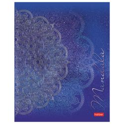 HATBER / Notebook, А5, 48 sh., staffa, gabbia, pellicola 3D, "Mandala" / 10 pz.