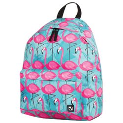 Backpack BRAUBERG, universal, city size, "Flamingo", 20 liters, 41х32х14 cm