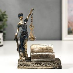 Сималенд / Souvenir polystone card holder "Themis-goddess of justice"